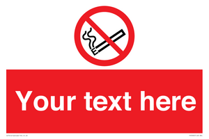 Custom No E-cigarettes / Vaping Sign